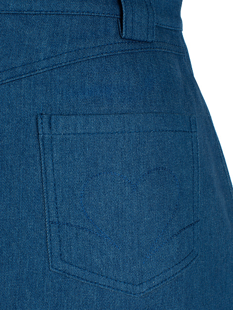 Синяя юбка-миди из денима, 5 Синяя юбка-миди из денима, 5