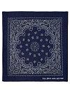 Темно-синяя хлопковая бандана с узором пэйсли