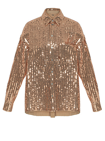 Розовая рубашка в пайетках, 1