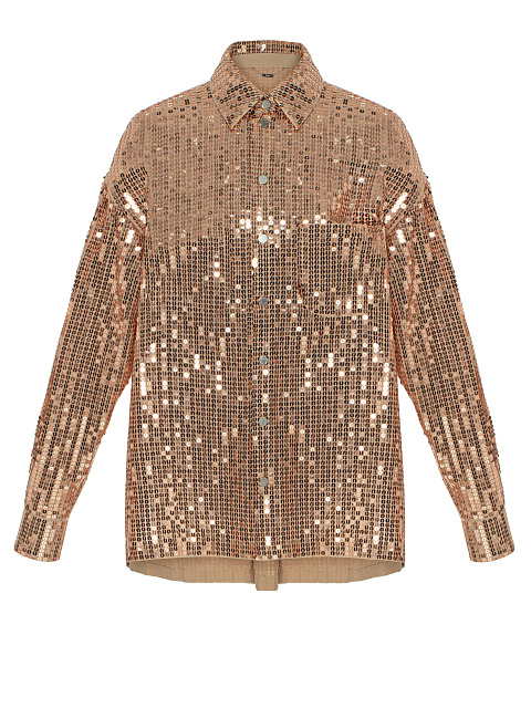 Розовая рубашка в пайетках, 1