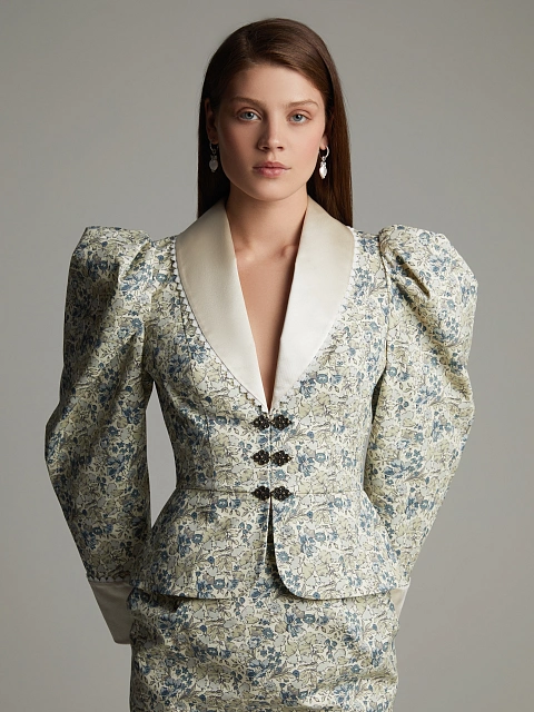 Серьги из белого золота с перламутром и бриллиантами, 4