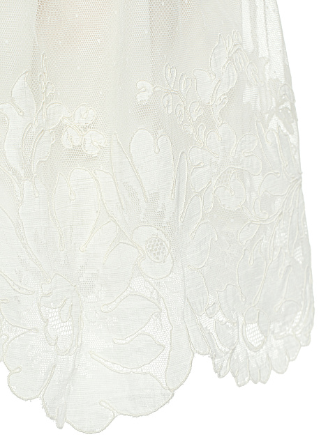 Молочный подъюбник из хлопка и кружева, 3