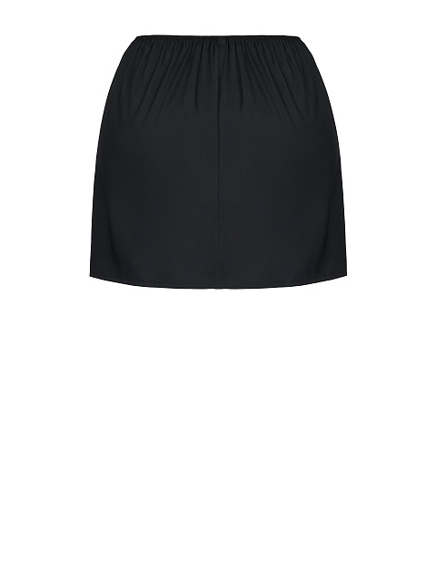 Черный мини подъюбник на резинке, 2