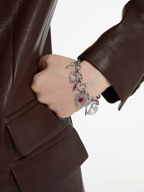 Браслет из белого золота с подвесками, 2 Браслет из белого золота с подвесками, 2