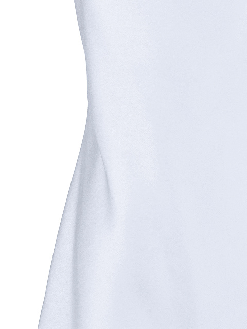 Серо-голубое платье-комбинация с кружевом, 3