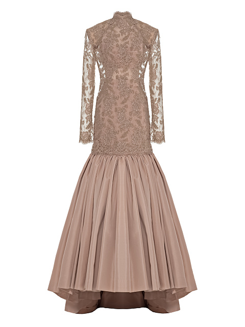 Бежевый комплект из кружева, 1