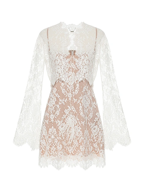 Белый комплект из хлопка и кружева, 1 Белый комплект из хлопка и кружева, 1