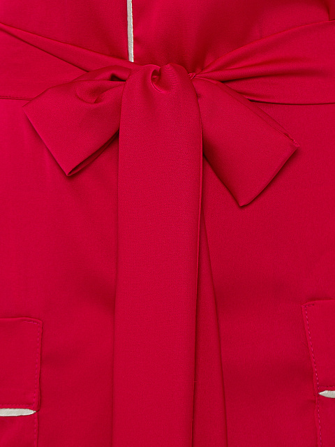 Ярко-розовая шелковая пижама с белым кантом, 6 Ярко-розовая шелковая пижама с белым кантом, 6