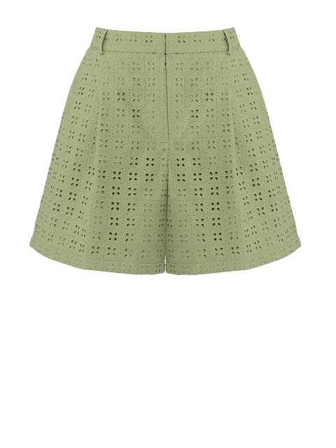 Зеленые шорты из хлопка, 1