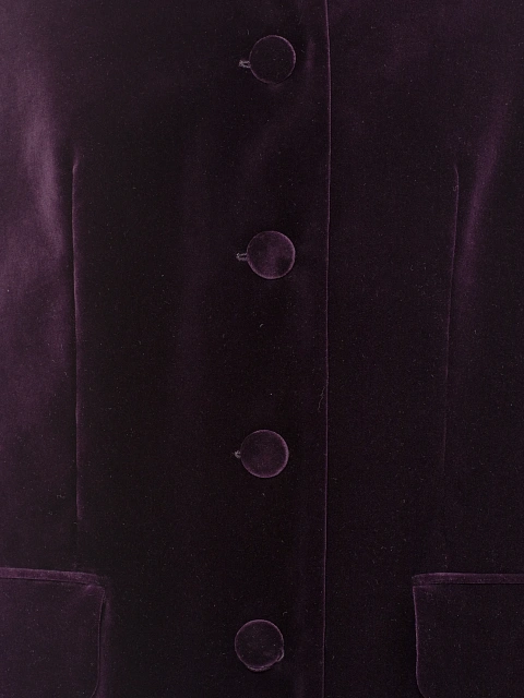 Фиолетовый костюм-тройка из бархата и шелка, 10 Фиолетовый костюм-тройка из бархата и шелка, 10