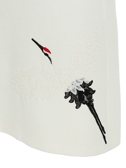 Платье-мини с вышивкой из кружева, 6