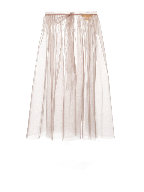 Светло-розовая юбка-фартук из фатина, 1