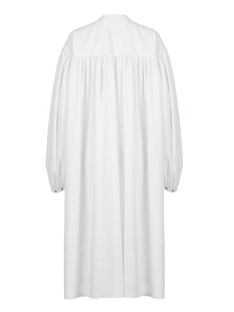 Белое хлопковое платье-рубашка, 2 Белое хлопковое платье-рубашка, 2