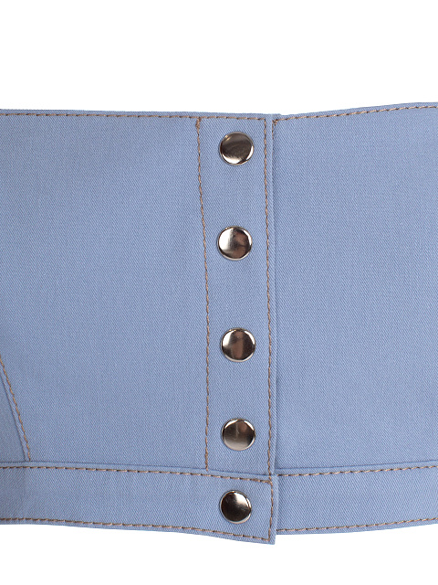 Голубой костюм из джинсовой ткани, 5