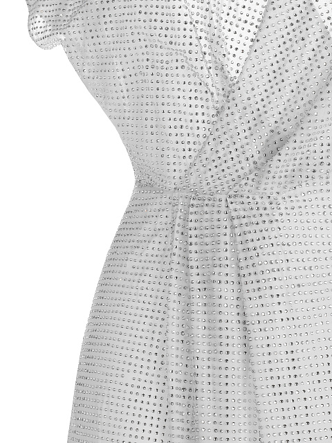 Белое платье-макси со стразами, 3 Белое платье-макси со стразами, 3