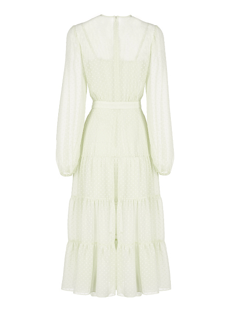 Бледно-желтое шифоновое платье-миди, 2