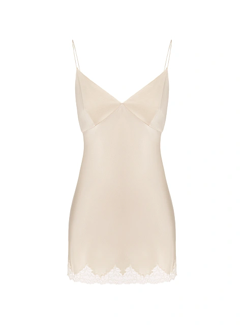 Светло-бежевое кружевное платье-мини на запах, 3 Светло-бежевое кружевное платье-мини на запах, 3