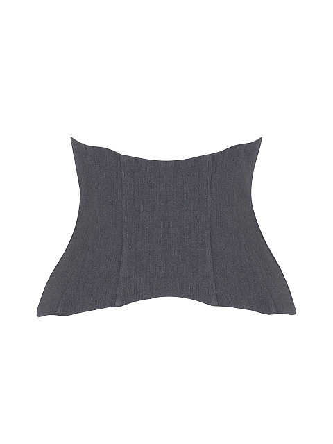 Темно-серый корсет на шнуровке, 2