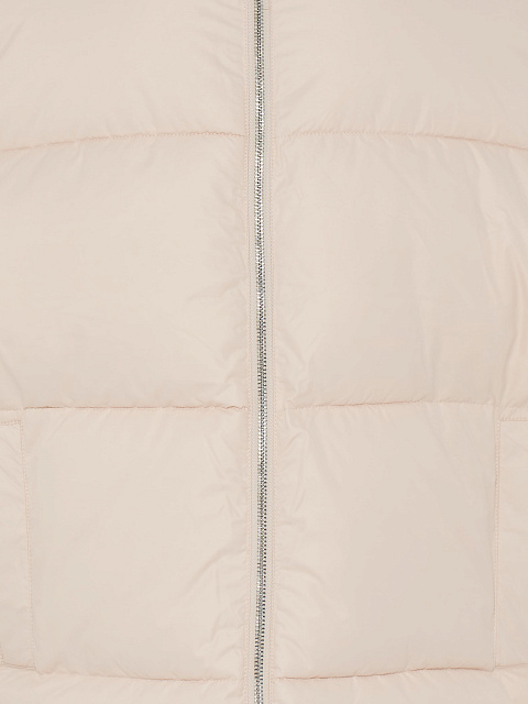Кремово-бежевый объемный пуховик, 4