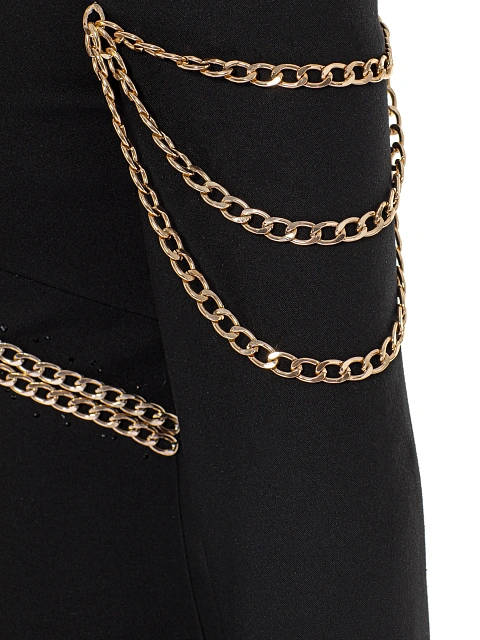 Черное асимметричное платье-макси с цепями, 4 Черное асимметричное платье-макси с цепями, 4
