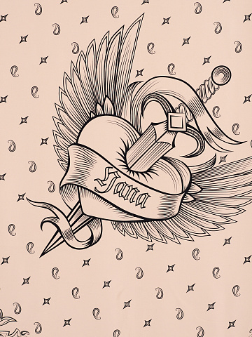 Большой розовый шелковый платок с принтом, 2