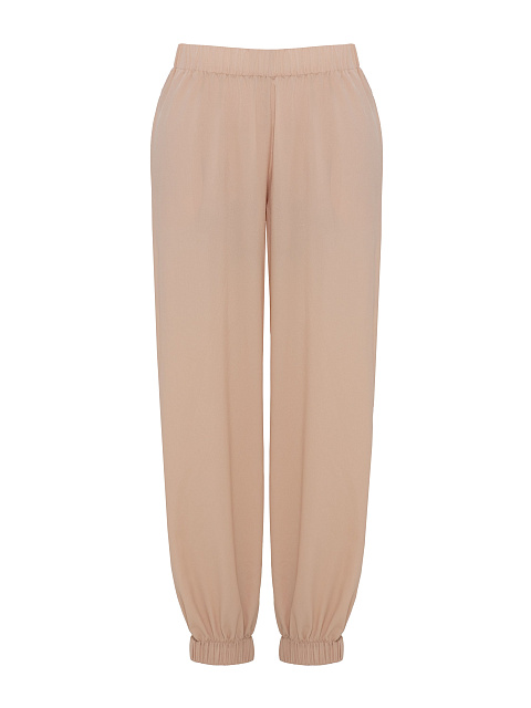 Бежевый костюм-двойка с вышивкой, 4