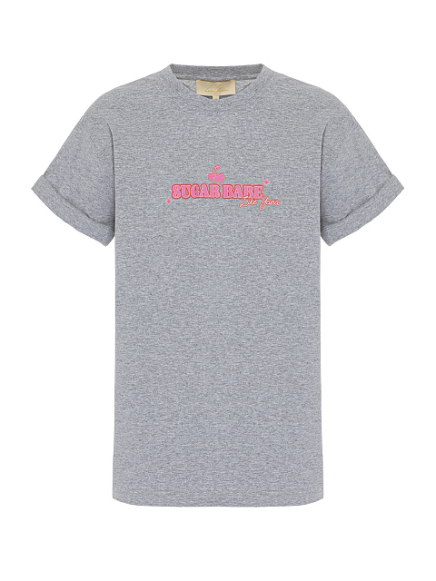 Серая хлопковая футболка Sugar Babe, 1