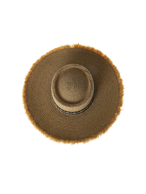 Соломенная шляпа с вышивкой на ленте и клепками, 3 Соломенная шляпа с вышивкой на ленте и клепками, 3