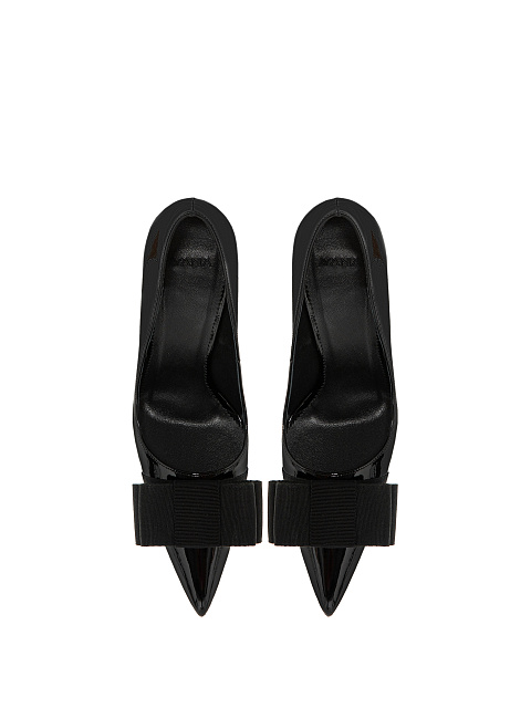 Черные туфли-лодочки с бантами, 6 Черные туфли-лодочки с бантами, 6