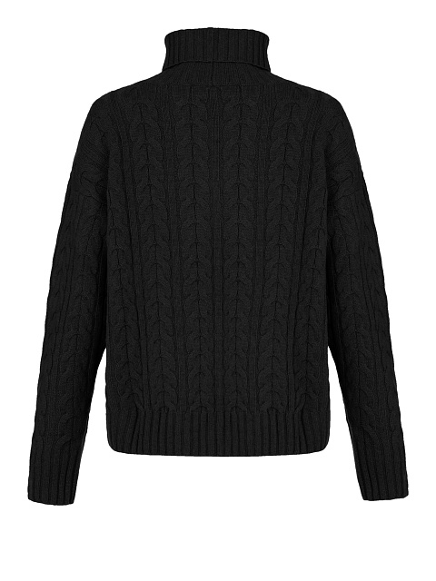 Черный кашемировый свитер с воротом, 2 Черный кашемировый свитер с воротом, 2