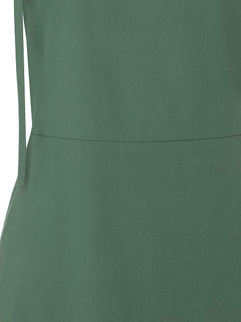 Зеленое хлопковое платье-миди, 4