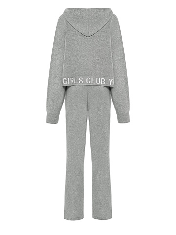 Серый трикотажный костюм Hot Girls Club, 2