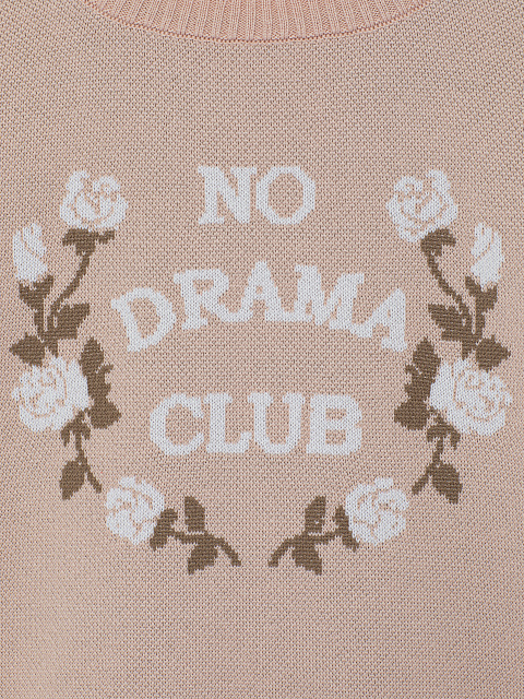 Пудровый свитер No Drama Club, 3