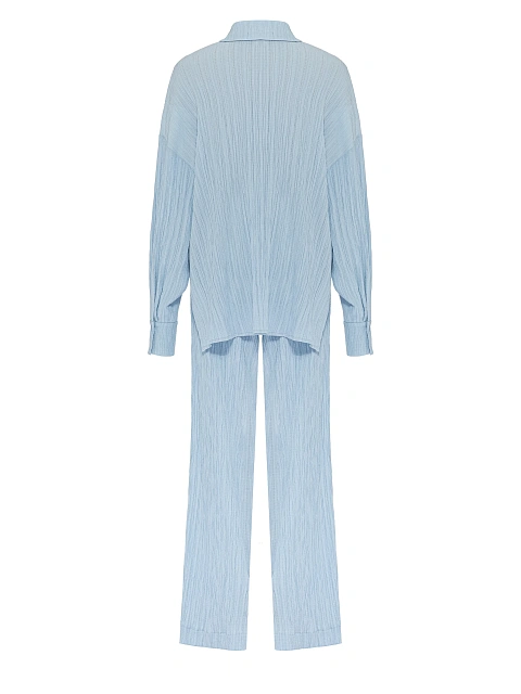 Голубой комплект из рубашки и брюк, 3 Голубой комплект из рубашки и брюк, 3