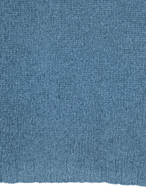 Синий кашемировый свитер с воротом, 3