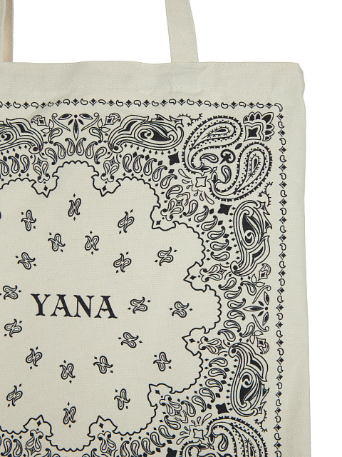 Сумка-шоппер с черным узором пэйсли, 3 Сумка-шоппер с черным узором пэйсли, 3