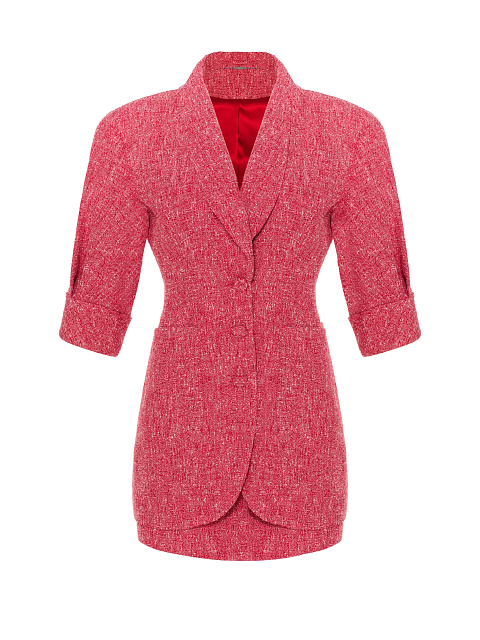 Красный костюм-двойка из твида, 1