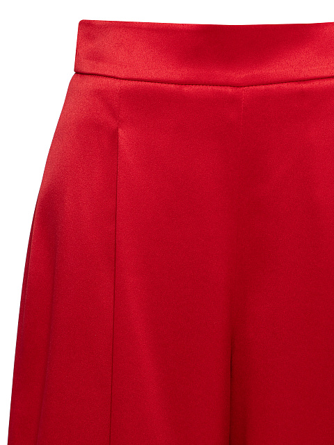 Красные широкие брюки из шелка, 3