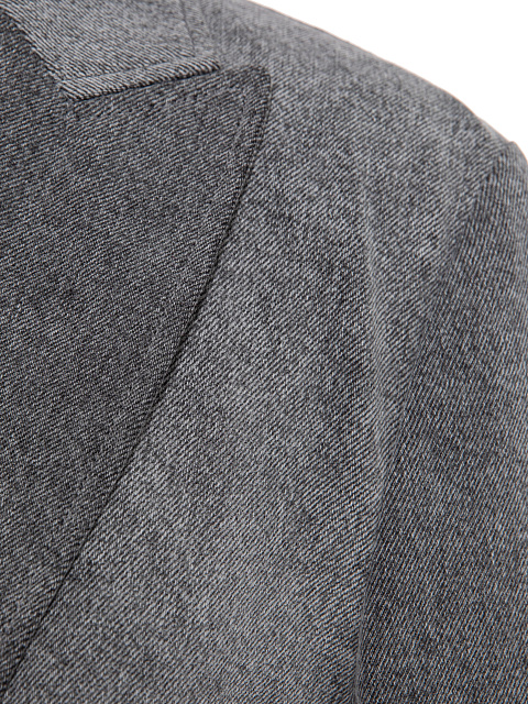 Серый жакет-болеро из вареного денима, 3 Серый жакет-болеро из вареного денима, 3