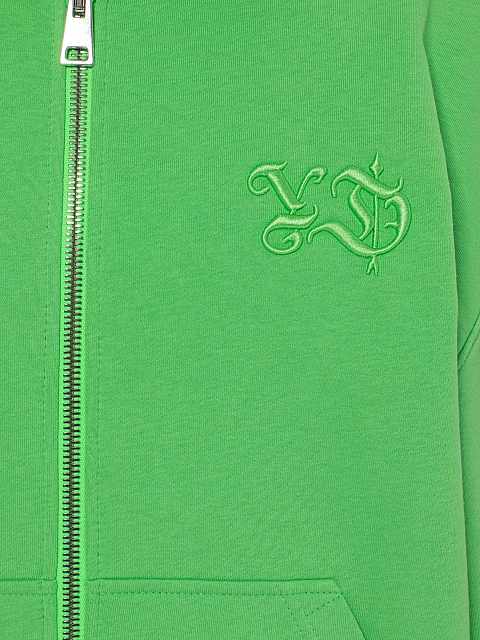 Салатовый спортивный костюм с толстовкой на молнии, 4