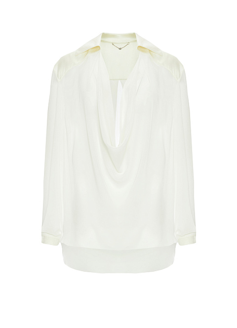 Молочная шифоновая блузка, 1