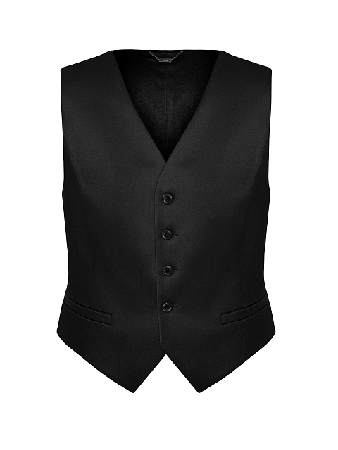 Черный костюм-тройка из шерсти, 6