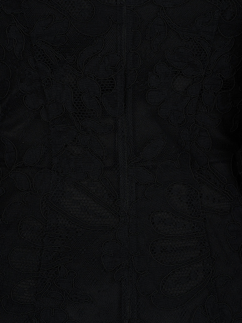 Черное платье-мини из кружева, 3