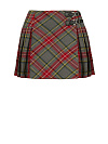 Юбка-мини в серо-красную клетку Юбка-мини в серо-красную клетку