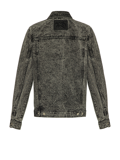 Серая куртка из вареного денима, 2