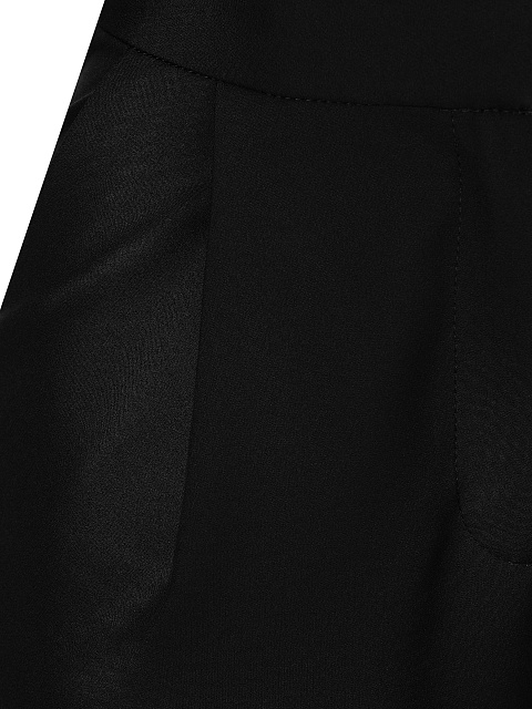 Черный брючный костюм со штрипками, 6