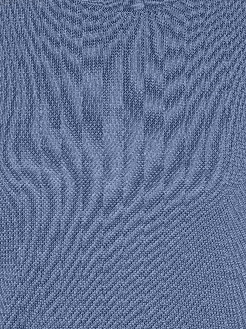 Синий джемпер из трикотажа, 3