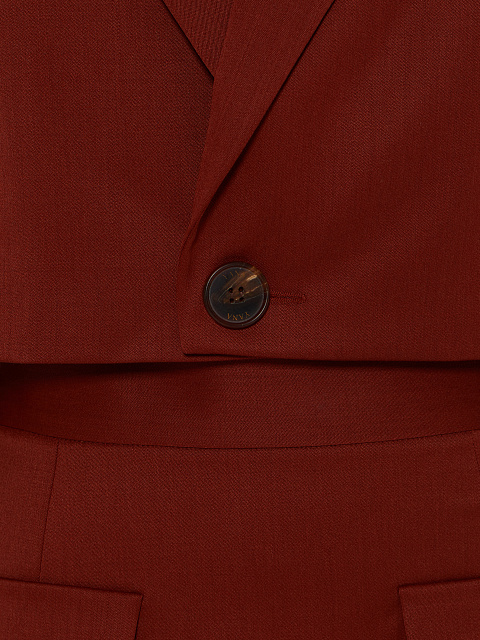 Бордовый костюм-двойка с юбкой-миди, 4