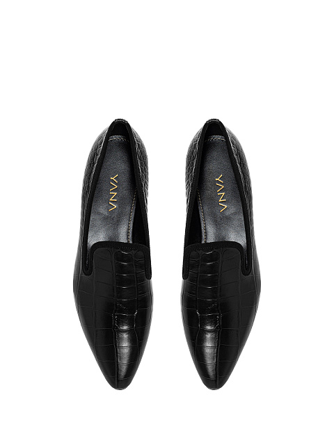 Черные лоферы из кожи, 5