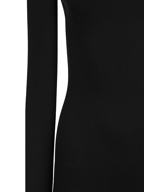 Черное платье-миди с вырезом на груди, 3 Черное платье-миди с вырезом на груди, 3